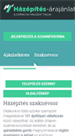 Mobile Screenshot of hazepites-arajanlatok.hu
